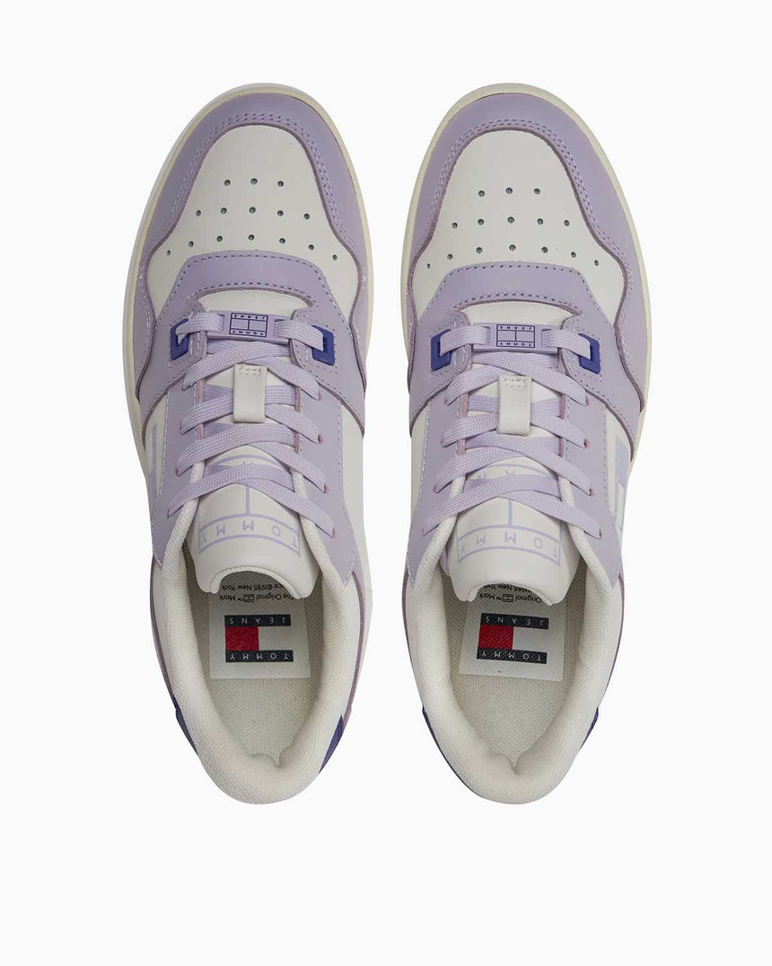Tommy Hilfiger Retro Basket Tonal Logo Sneakers Lavender Flower