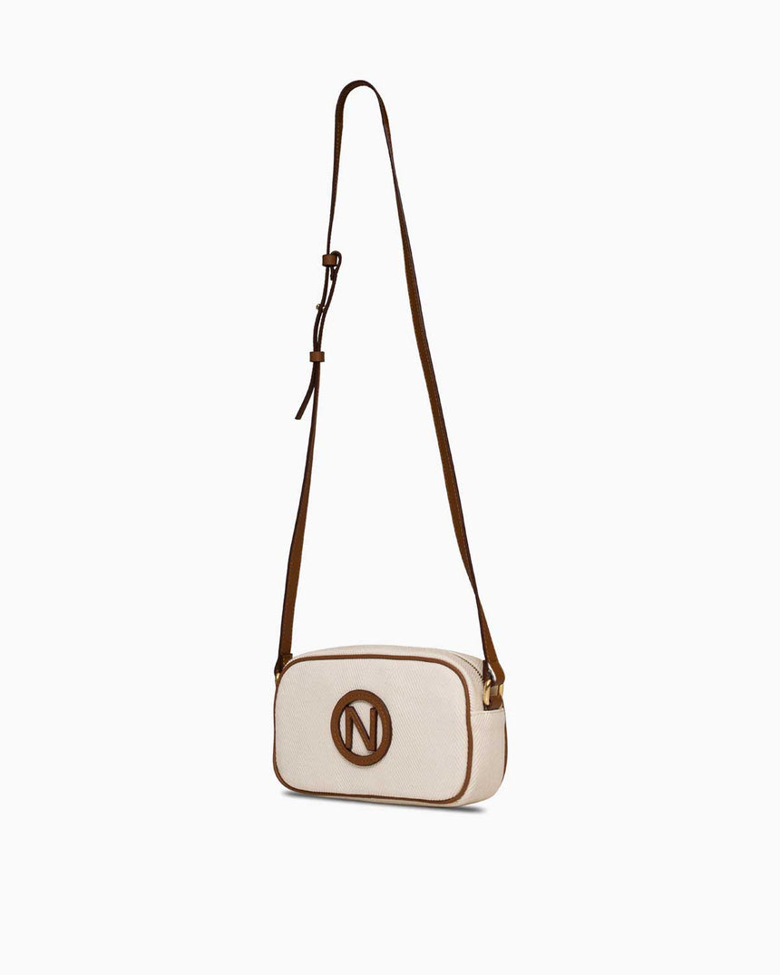Nautica Çapraz Askılı Çanta Bej - Taba