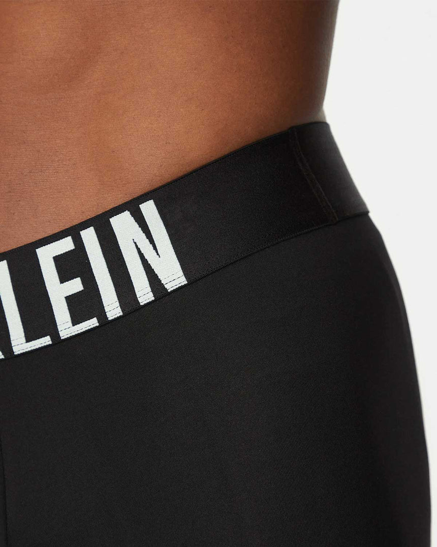 Calvin Klein Trunk Underwear Logolu Boxer Black / White