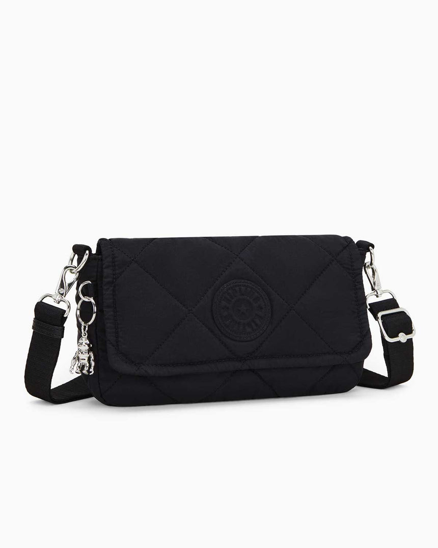 Kipling Aras Quilted Shoulder Bag Omuz Çantası Cosmic Black