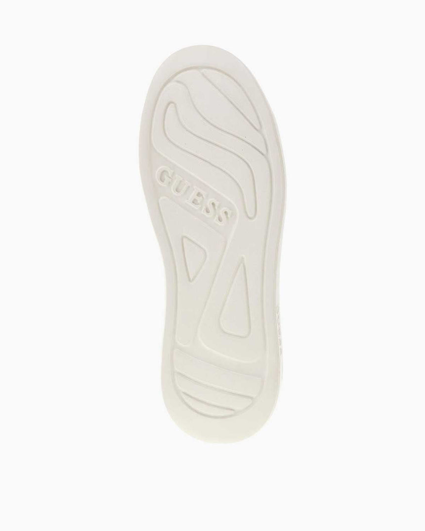 Guess Elbina10 Baskılı Kadın Deri Sneaker White Wine