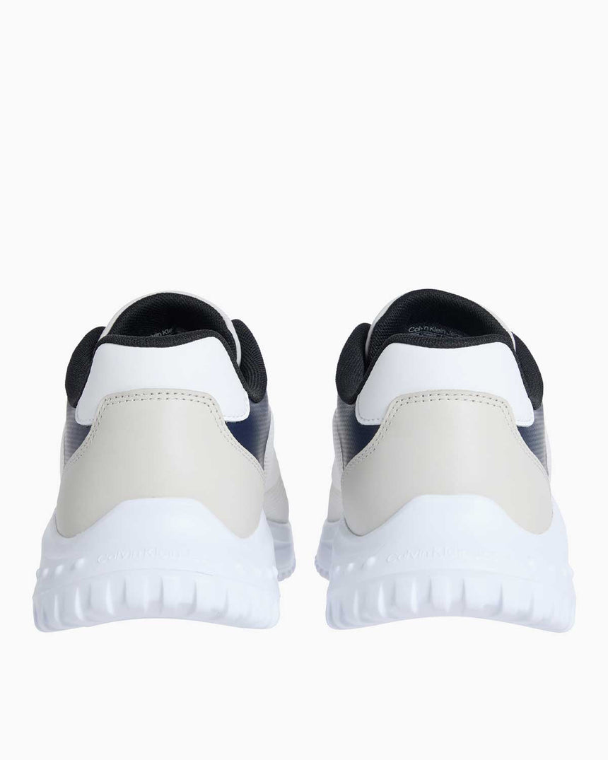 Calvin Klein Eva Runner Low Sneaker Bright White/Calvin Navy/Silver