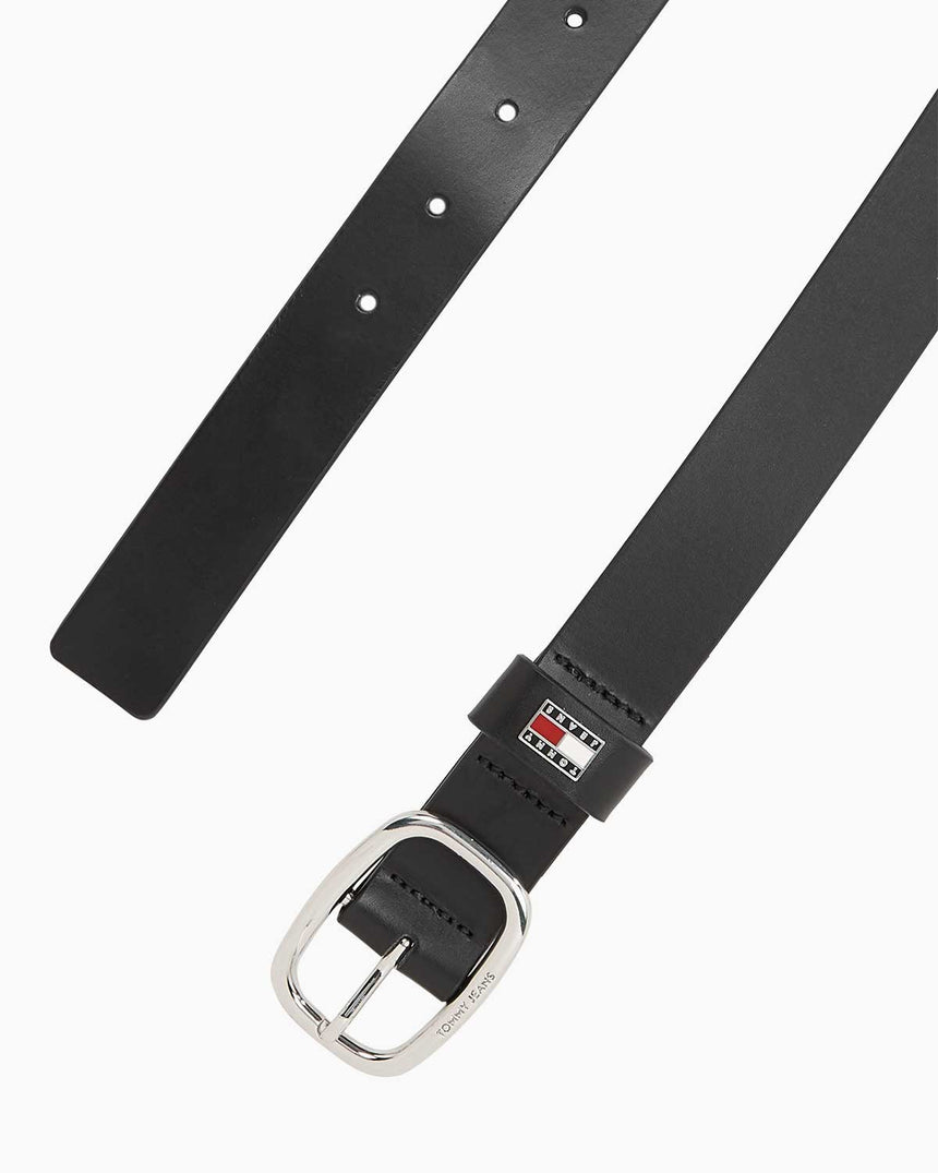 Tommy Hilfiger Tjm Oval Fixed Kemer Black