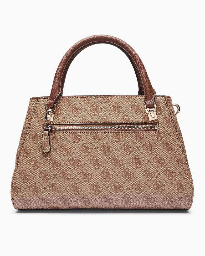 Guess Anadela Noelle II Luxury Kadın El Çantası Latte Logo / Brown