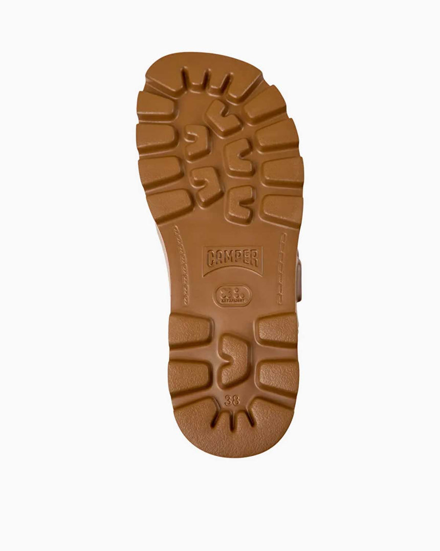 Camper Brutus Çift Bantlı Terlik Kahverengi