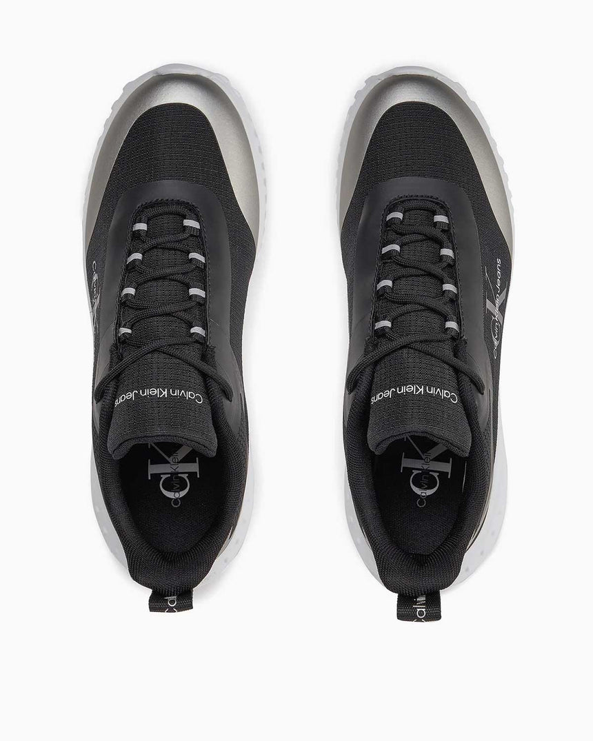 Calvin Klein Eva Runner Low Lace Mix Sneakers Black/Silver