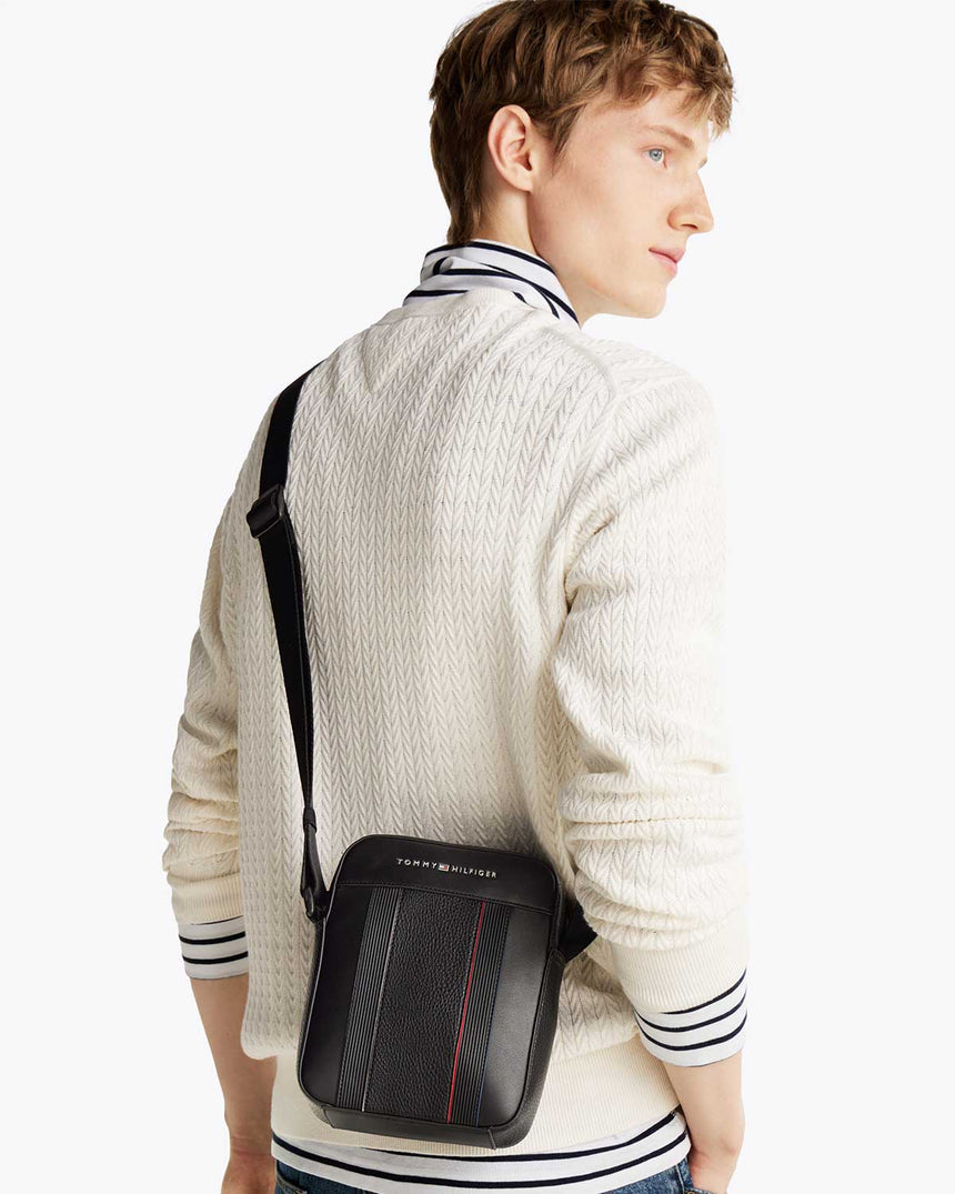 Tommy Hilfiger Foundation Mini Reporter Çapraz Askılı Çanta Black