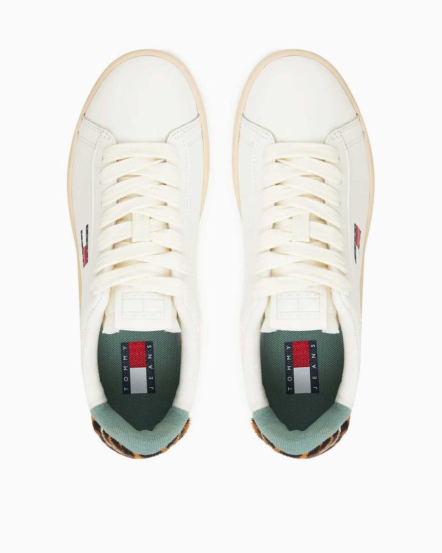 Tommy Hilfiger Arşiv 98 Leopar Kadın Sneaker Ivory/Leopard