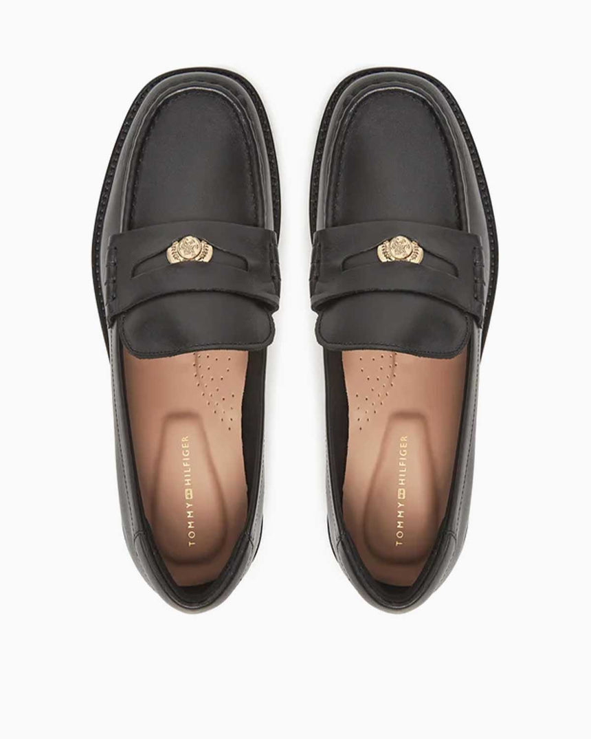 Tommy Hilfiger Morgana Kalın Topuklu Kadın Loafer Black