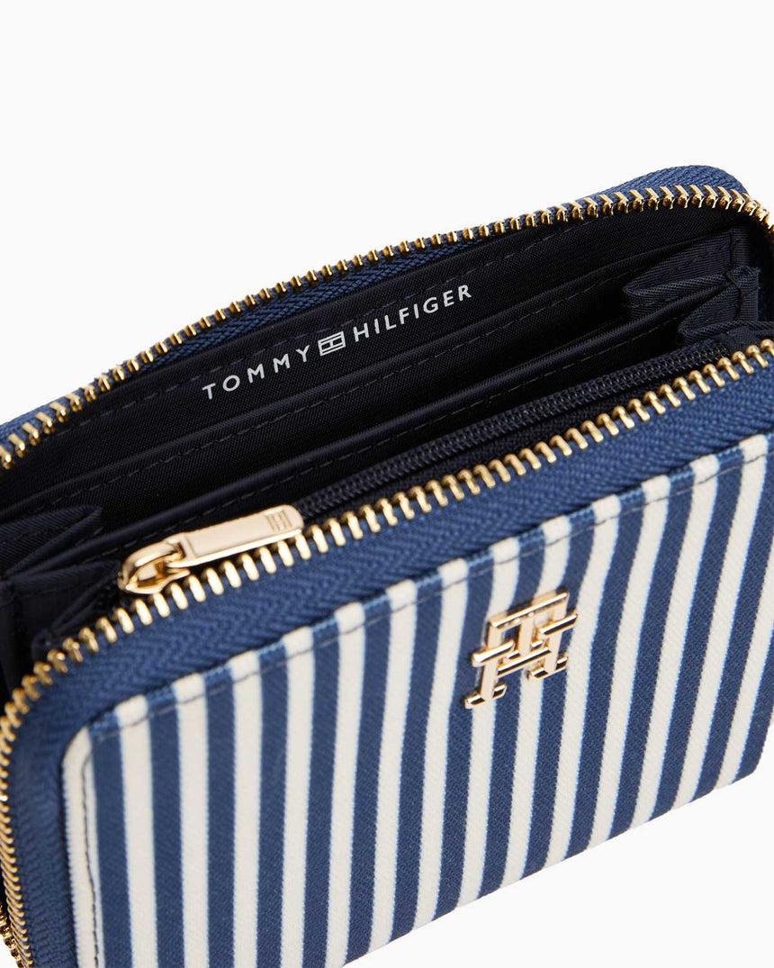 Tommy Hilfiger Poppy Summer Medium Cüzdan Space Blue Stripes
