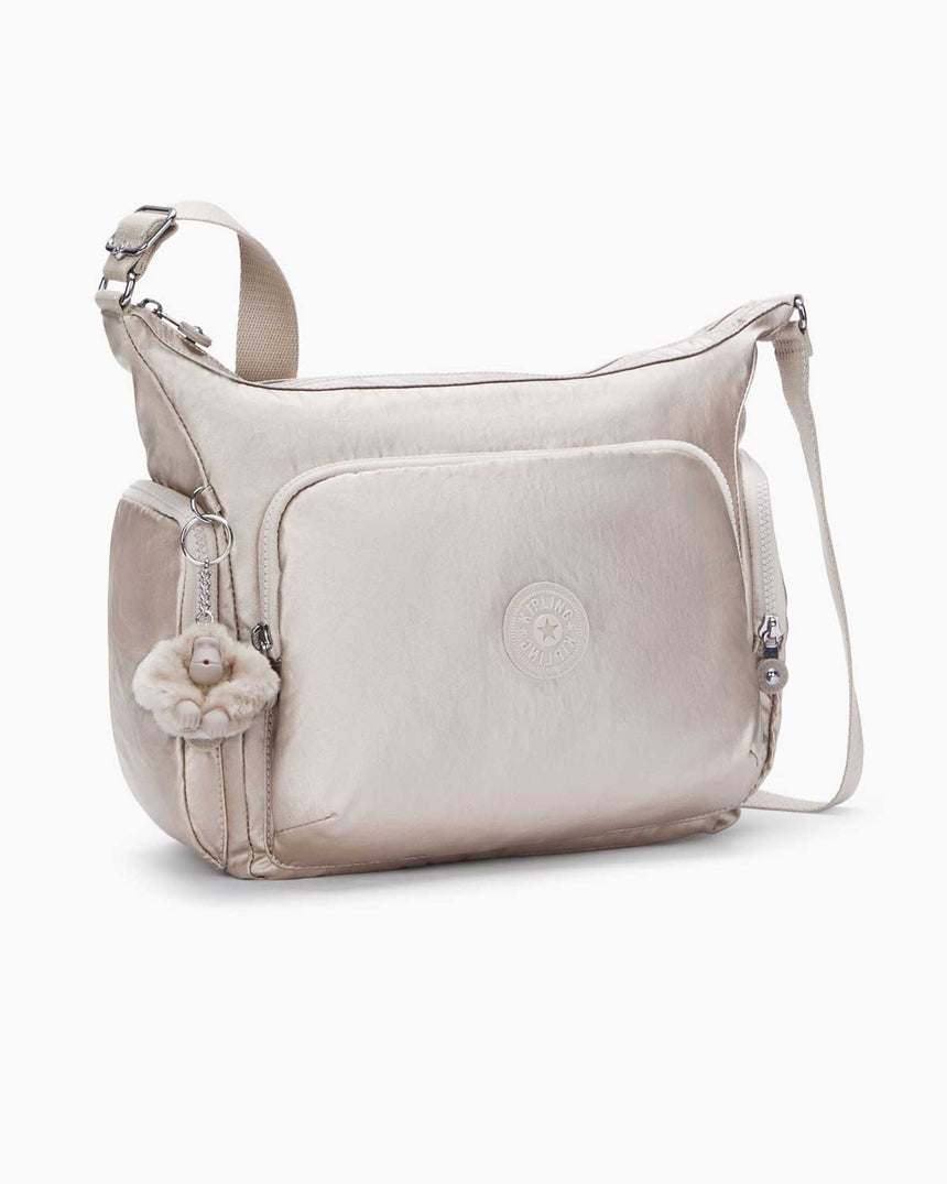 Kipling Gabbie Basic Plus Çarpaz Askılı Çanta Metallic Glow