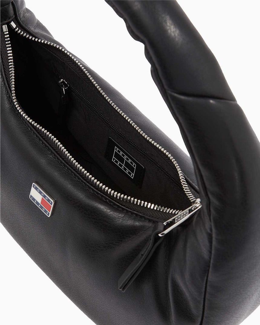 Tommy Hilfiger Pillow Mini Hobo Omuz Çantası Black