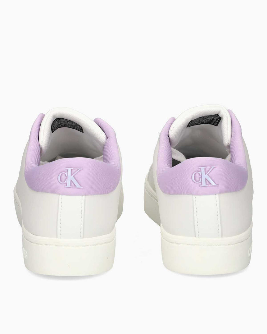 Calvin Klein Jeans Classic Cupsole Low Top Sneakers Bright White/Pastel Lilac