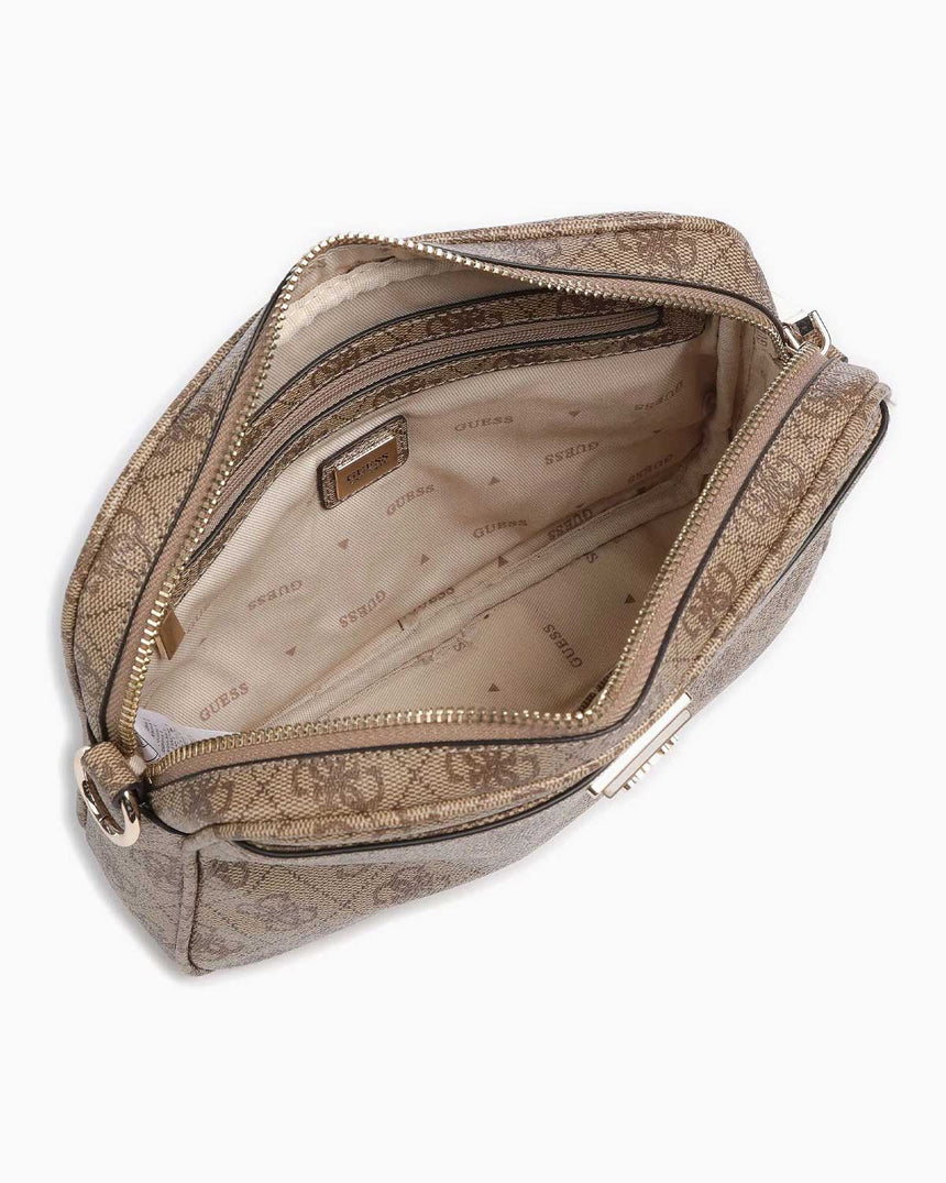 Guess Merıdıan Çapraz Askılı Kadın Çantası Latte Logo