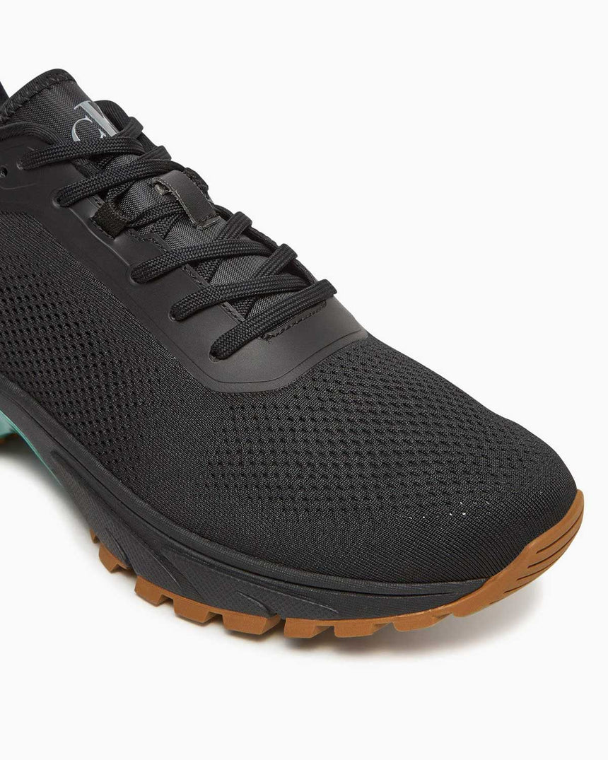 Calvin Klein Tokyo Örgü Detaylı Erkek Koşucu Sneaker Ck Black/Grain Brown/Wild Green