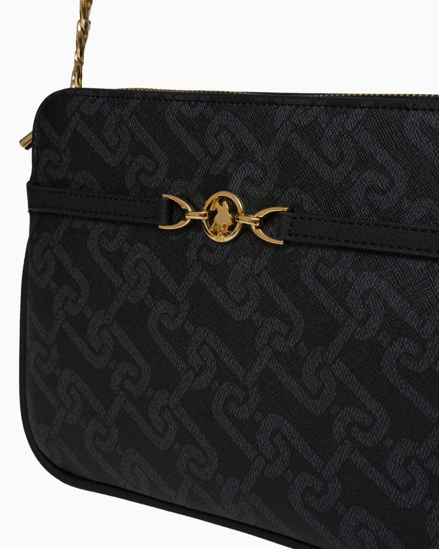 Us Polo Assn Logolu Omuz Çantası Siyah