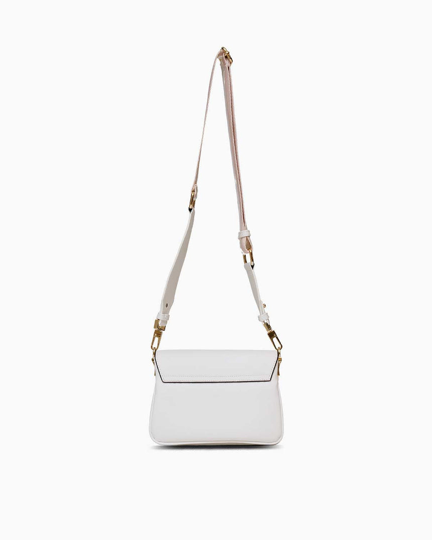 Us Polo Assn Mıknatıs Kapaklı Çapraz Askılı Çanta Beyaz