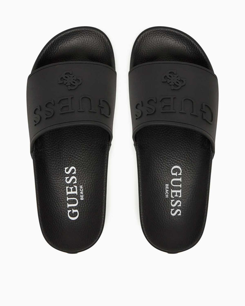 Guess Logolu Terlik Jet Black A996