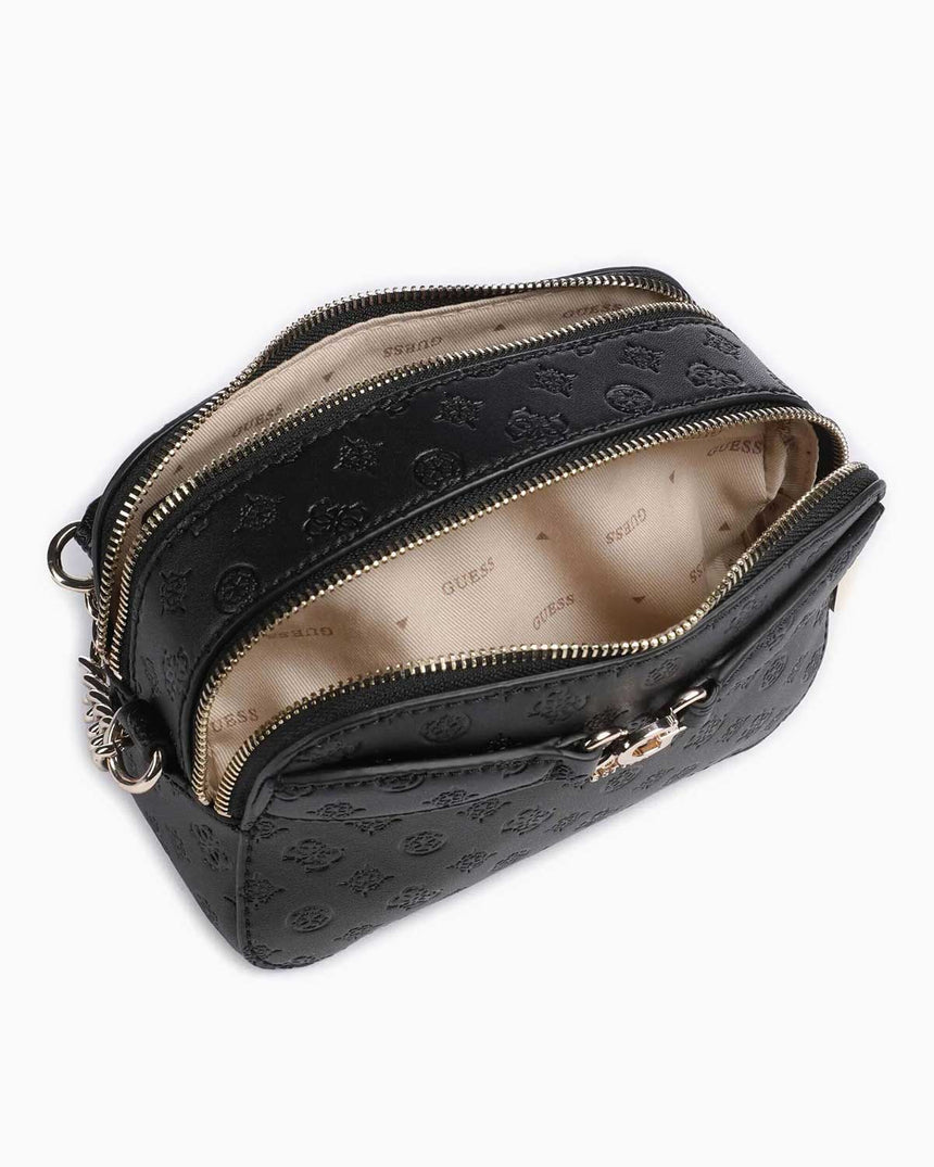 Guess Deesa Logolu Çapraz Askılı Çanta Black Logo