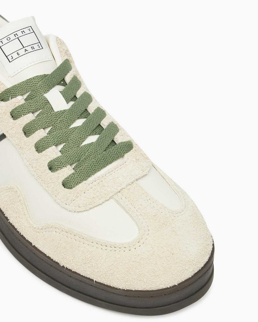 Tommy Hilfiger The Greenwich Deri Erkek Sneaker Ivory
