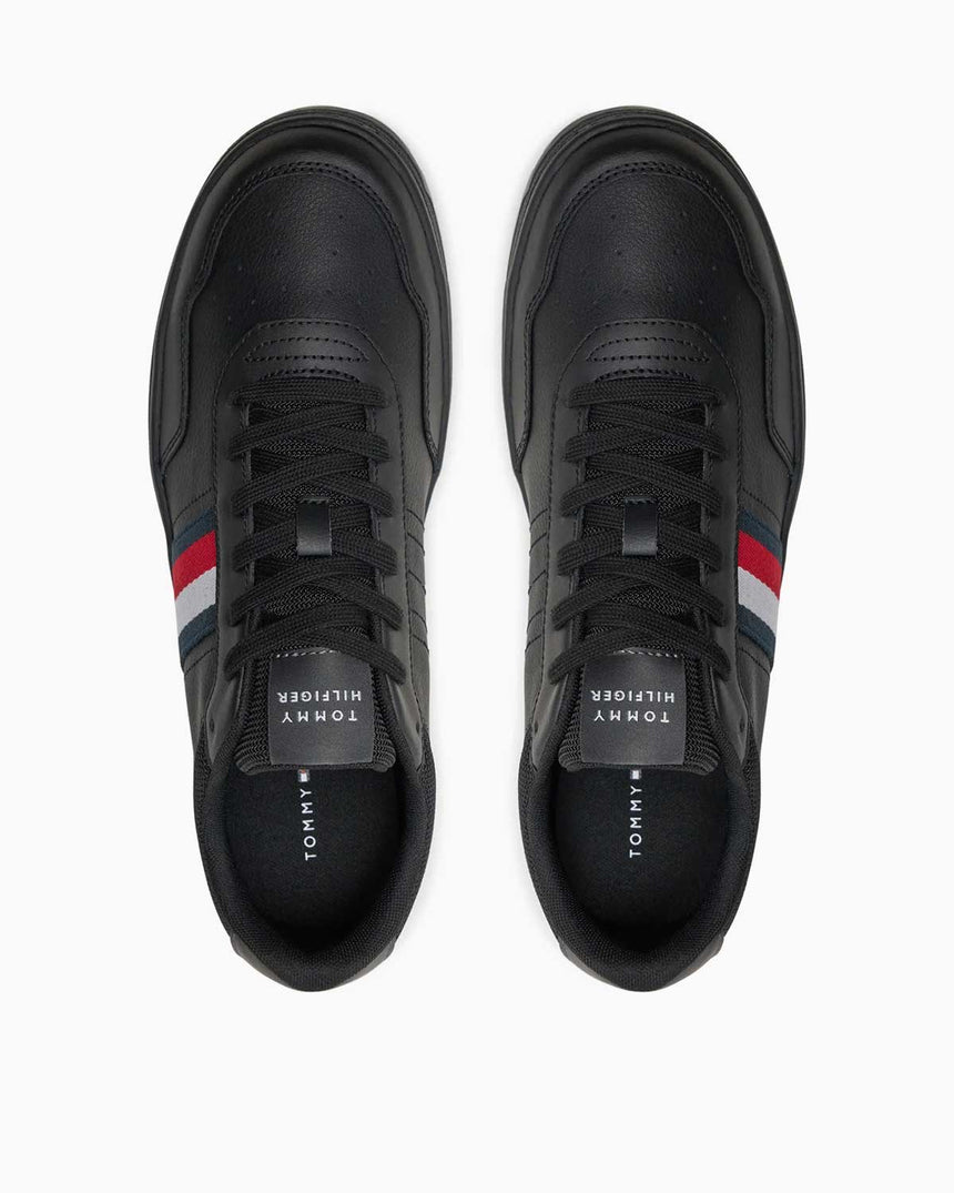 Tommy Hilfiger Basket Core Mid Top Sneakers Black