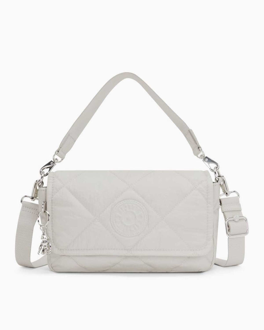 Kipling Aras Quilted Shoulder Bag Omuz Çantası Airy Beige