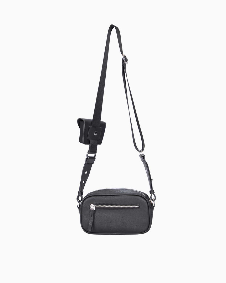 Nautica Mini Cüzdan Detaylı Çapraz Askılı Çanta Siyah