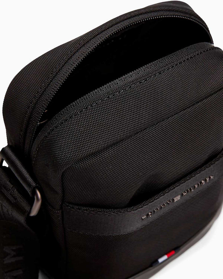 Tommy Hilfiger Mini Naylon Erkek Çapraz Askılı Çanta Black