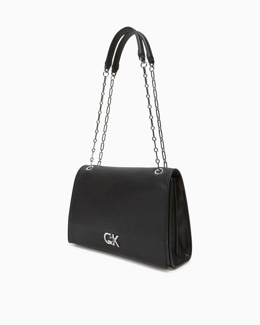 Calvin Klein Kilitlemeli Kadın Çapraz Orta Boy Askılı Çanta Black