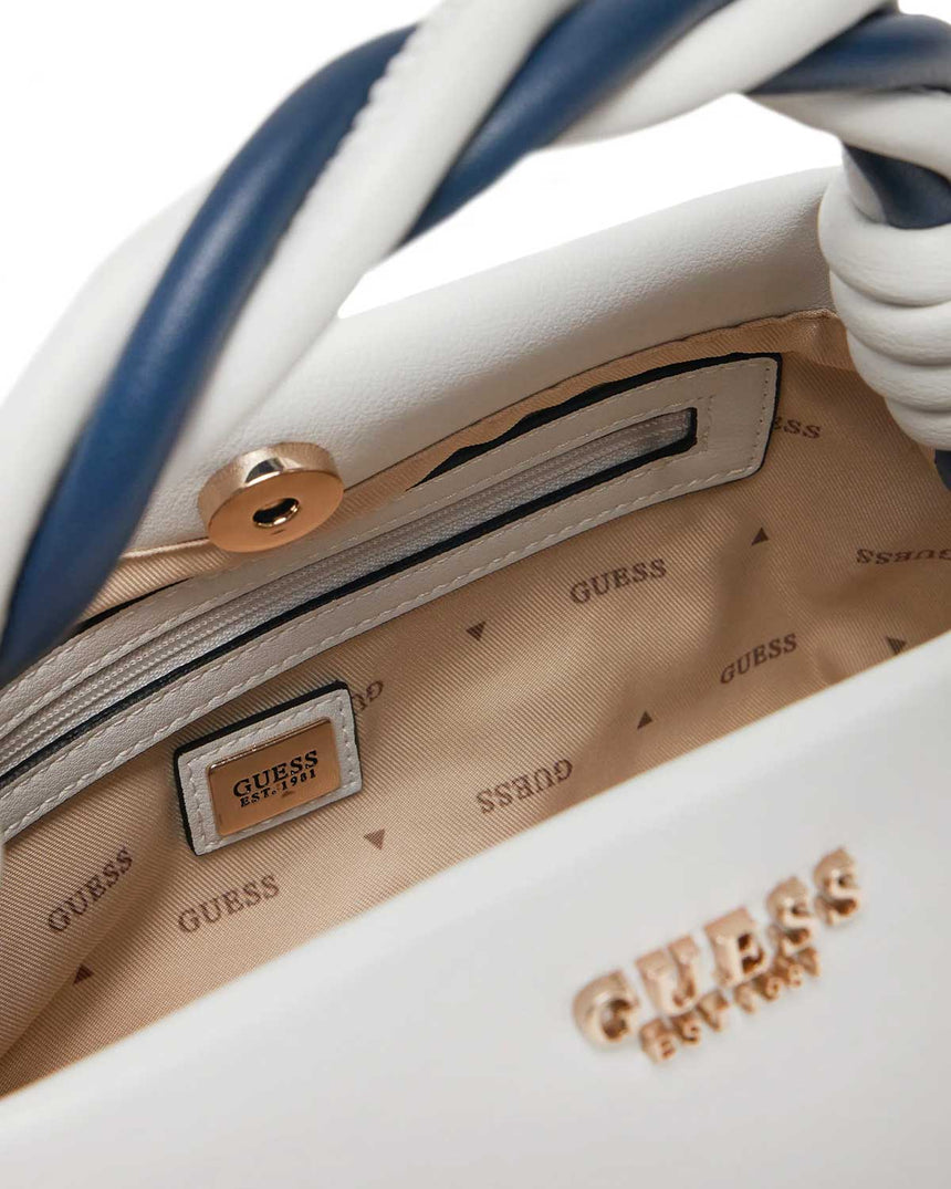 Guess Cruise Vibe Top Handle El Çantası White/Navy