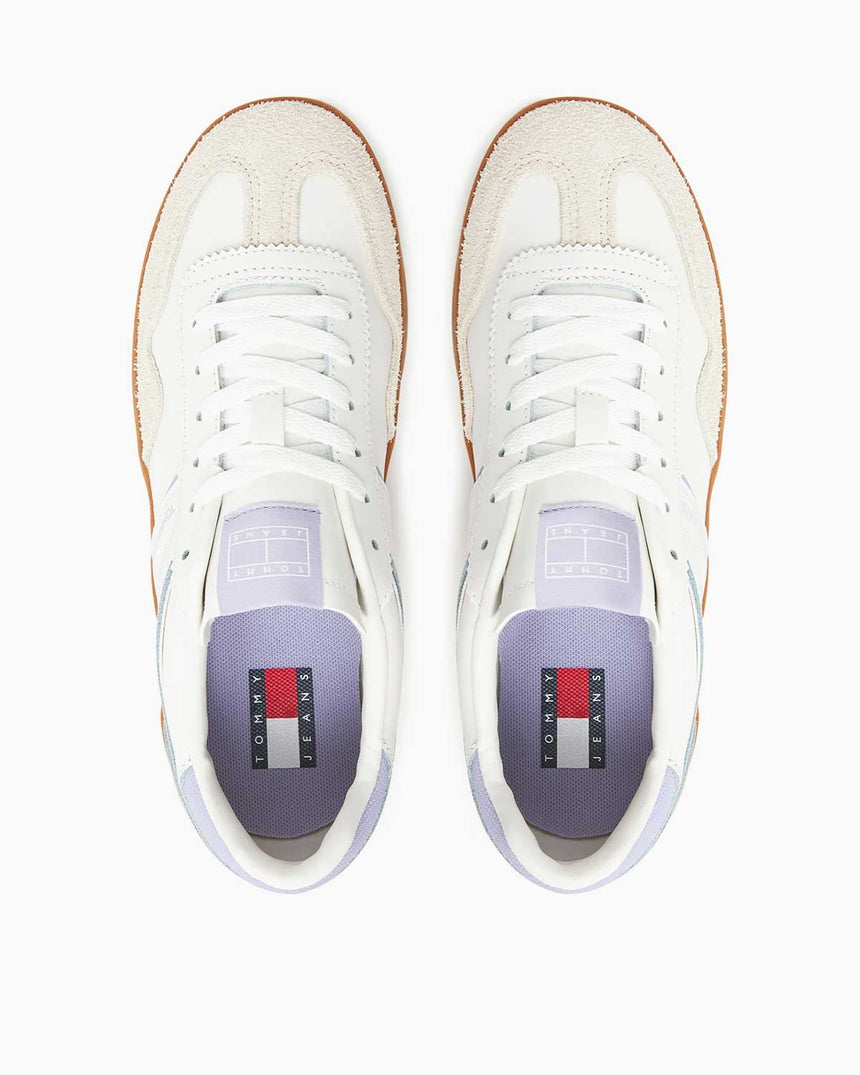 Tommy Hilfiger The Greenwich Flatform Tabanlı Kadın Sneaker Ecru/Amethyst