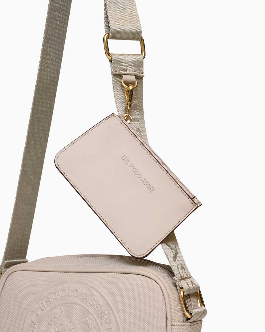 Us Polo Assn Mini Cüzdan Detaylı Çapraz Askılı Çanta Taş