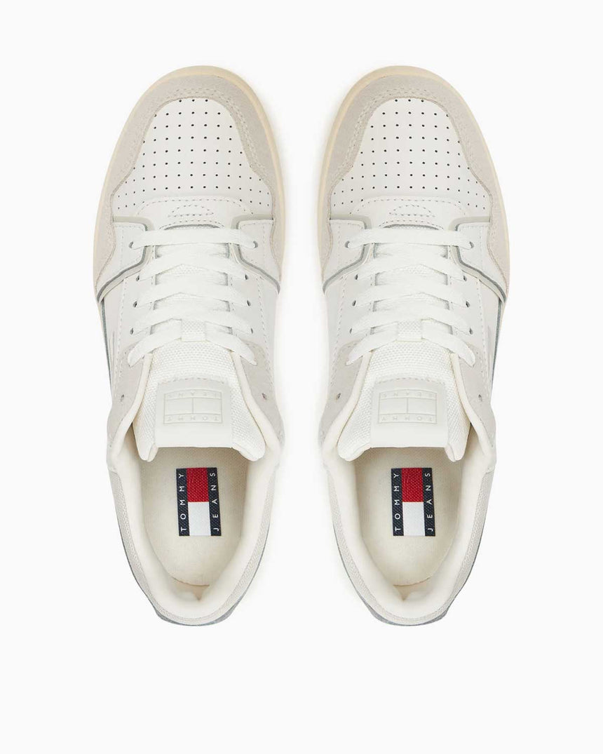 Tommy Hilfiger Meg Retro Kadın Basket Sneaker Ecru/Stratus Grey