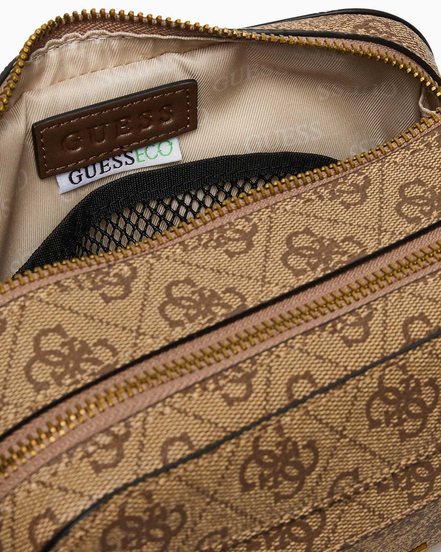 Guess Milano Erkek Makyaj Çantası Beige Brown