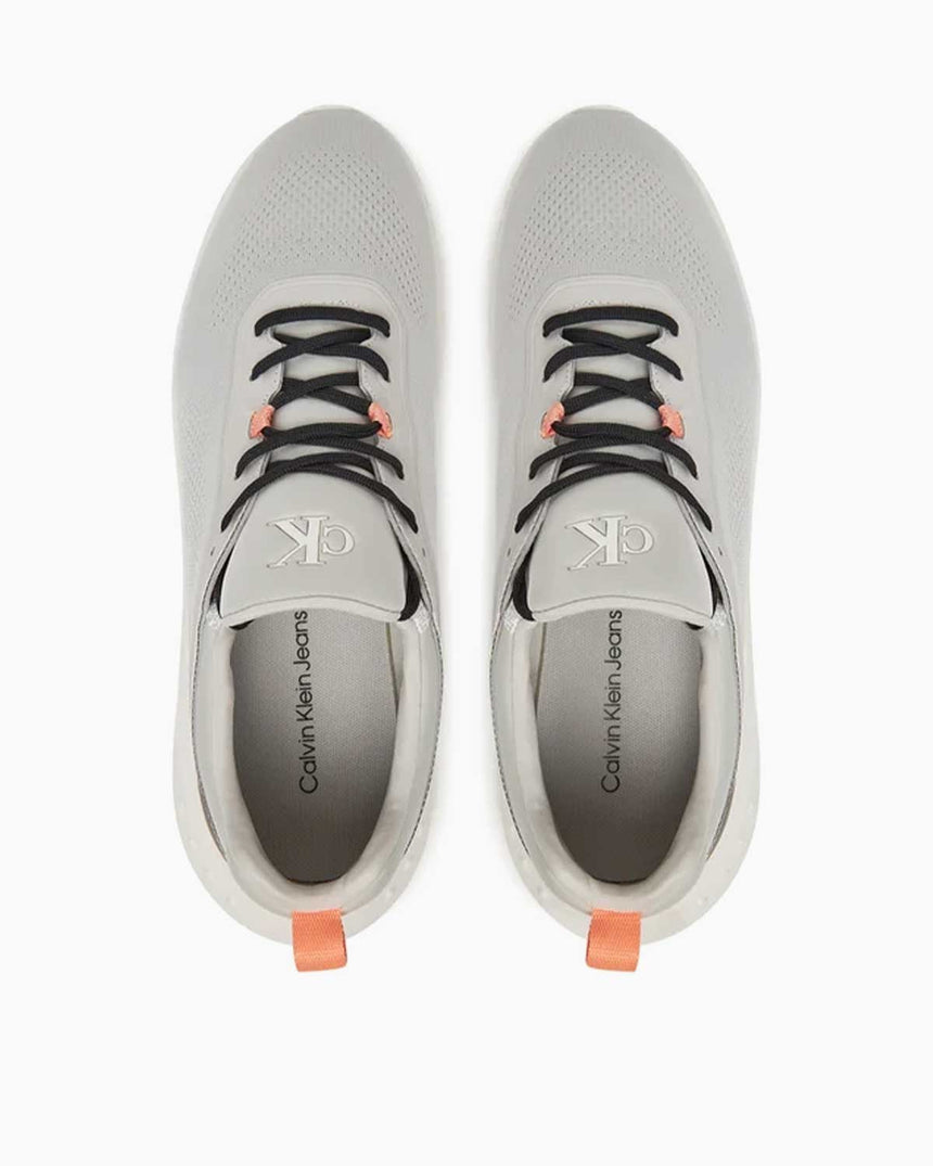 Calvin Klein Lausanne Örgü Erkek Koşucu Sneaker Moonstruck/Creamy White/Orange