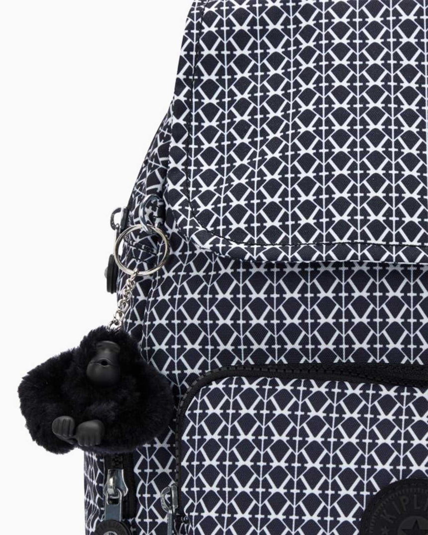 Kipling City Pack Zip Basic Sırt Çantası Signature Print