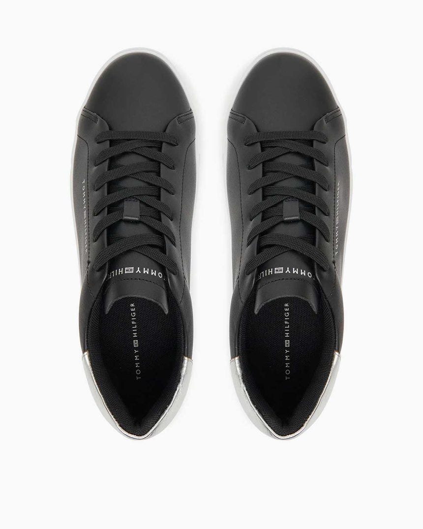 Tommy Hilfiger Seren Platform Tabanlı Kadın Sneaker Black/Silver