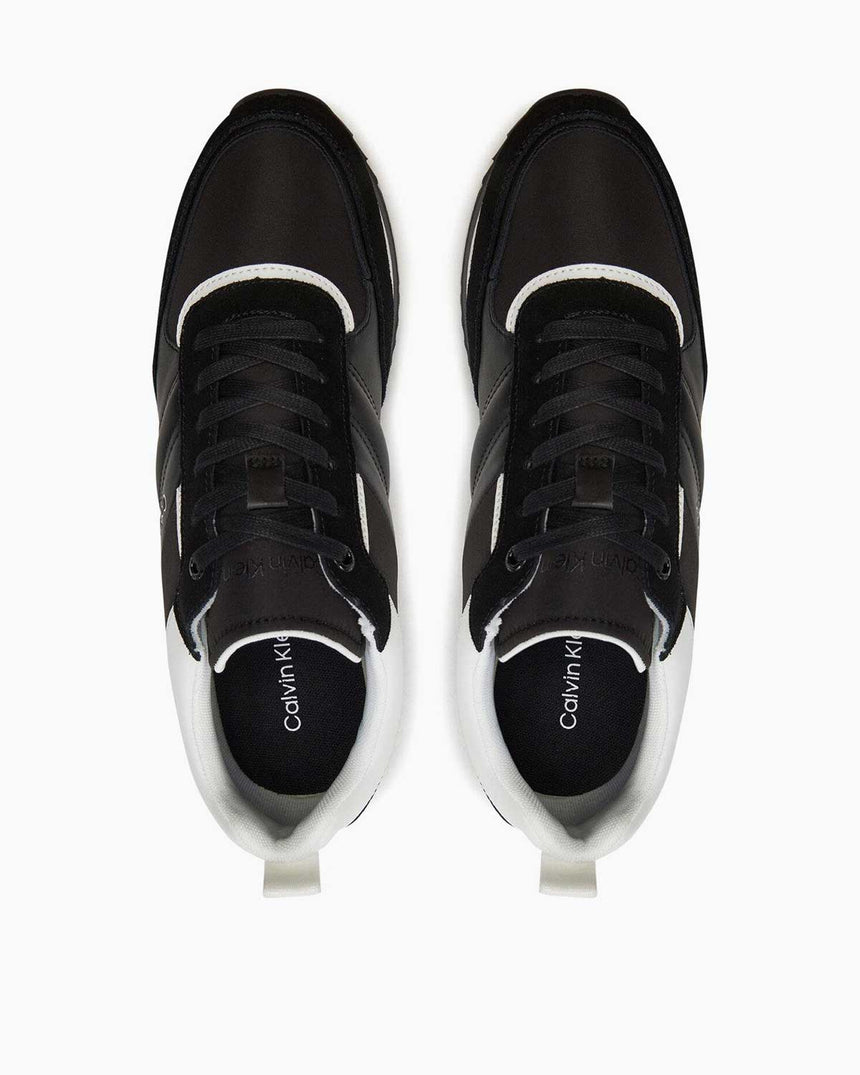 Calvin Klein Low Top Lace Up Sneakers Black / White