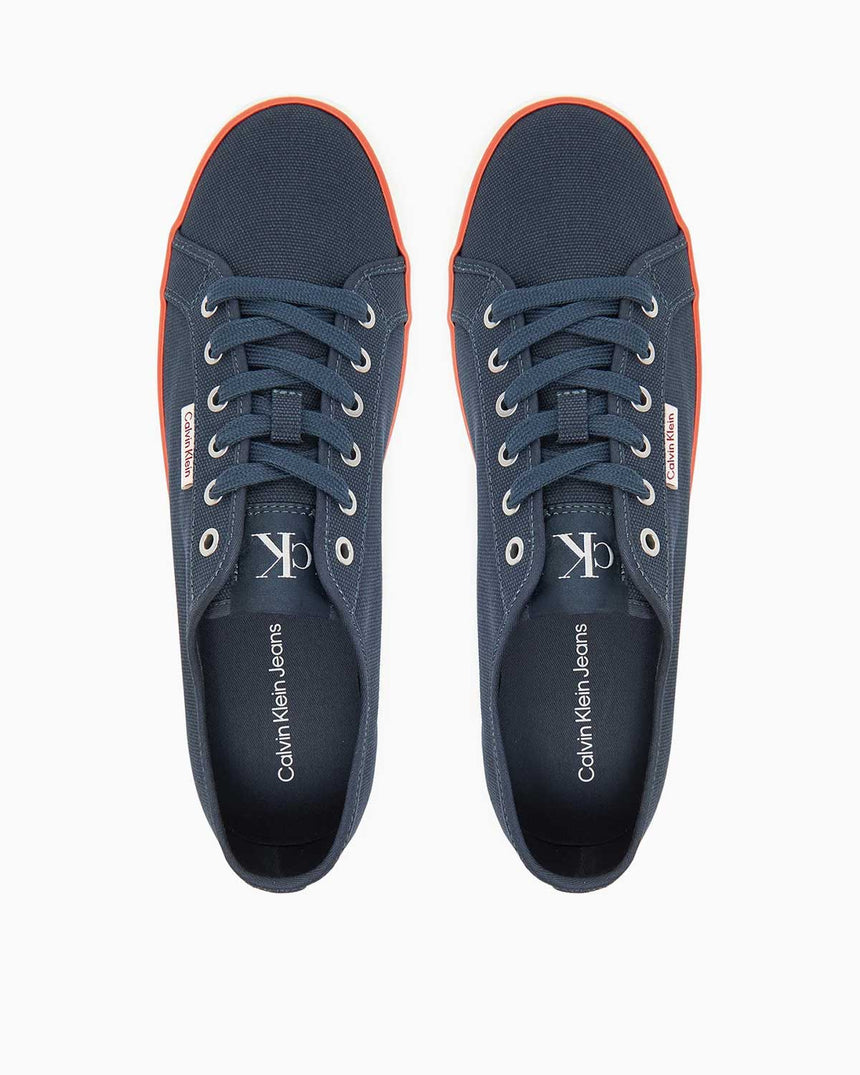 Calvin Klein Monaco Düşük Bilek Erkek Sneaker Calvin Navy/Bright White/Tigerlily
