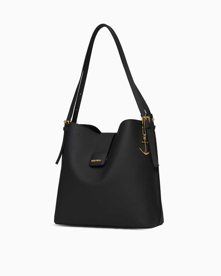 Nautica Ladies Logolu Omuz Çantası Siyah