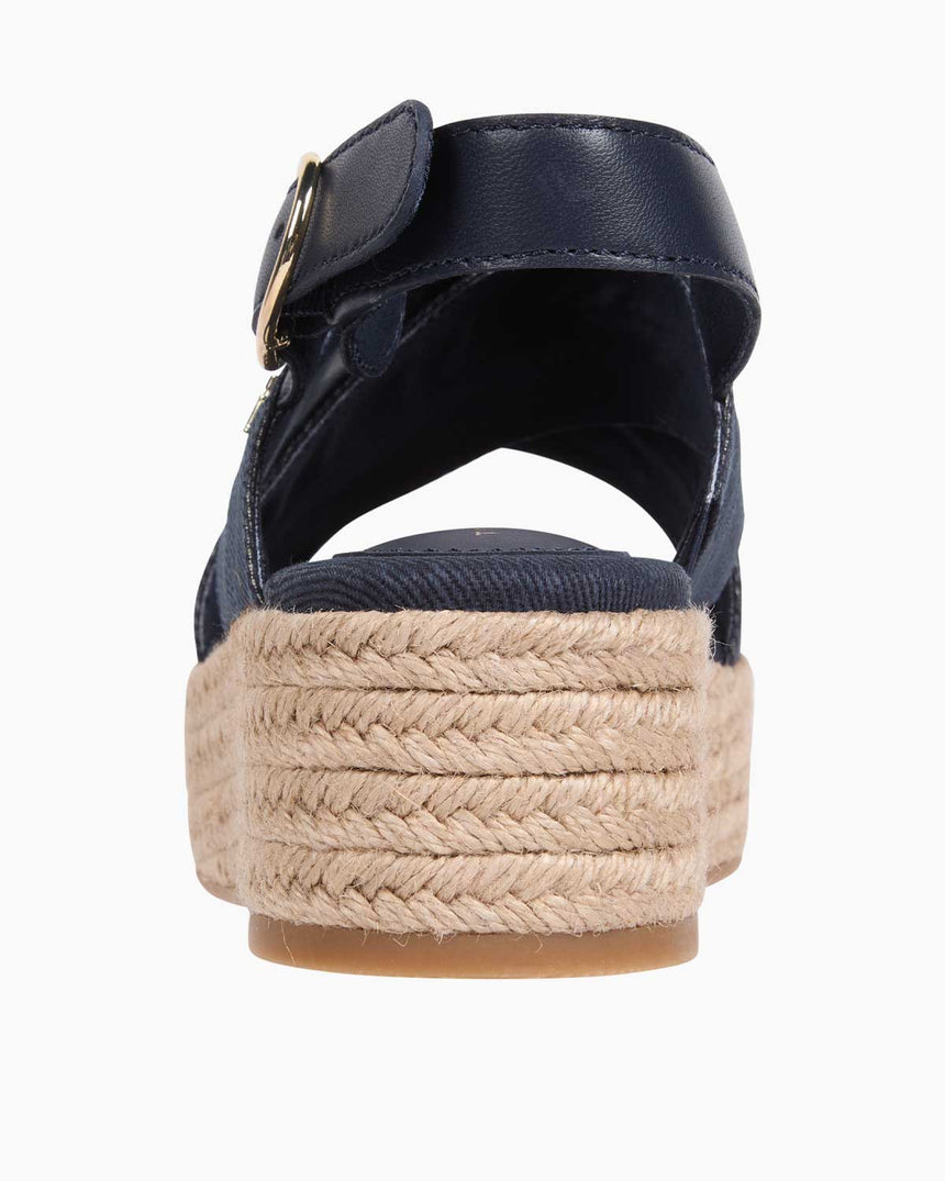 Tommy Hilfiger Wedge Espadrilles Terlik Space Blue