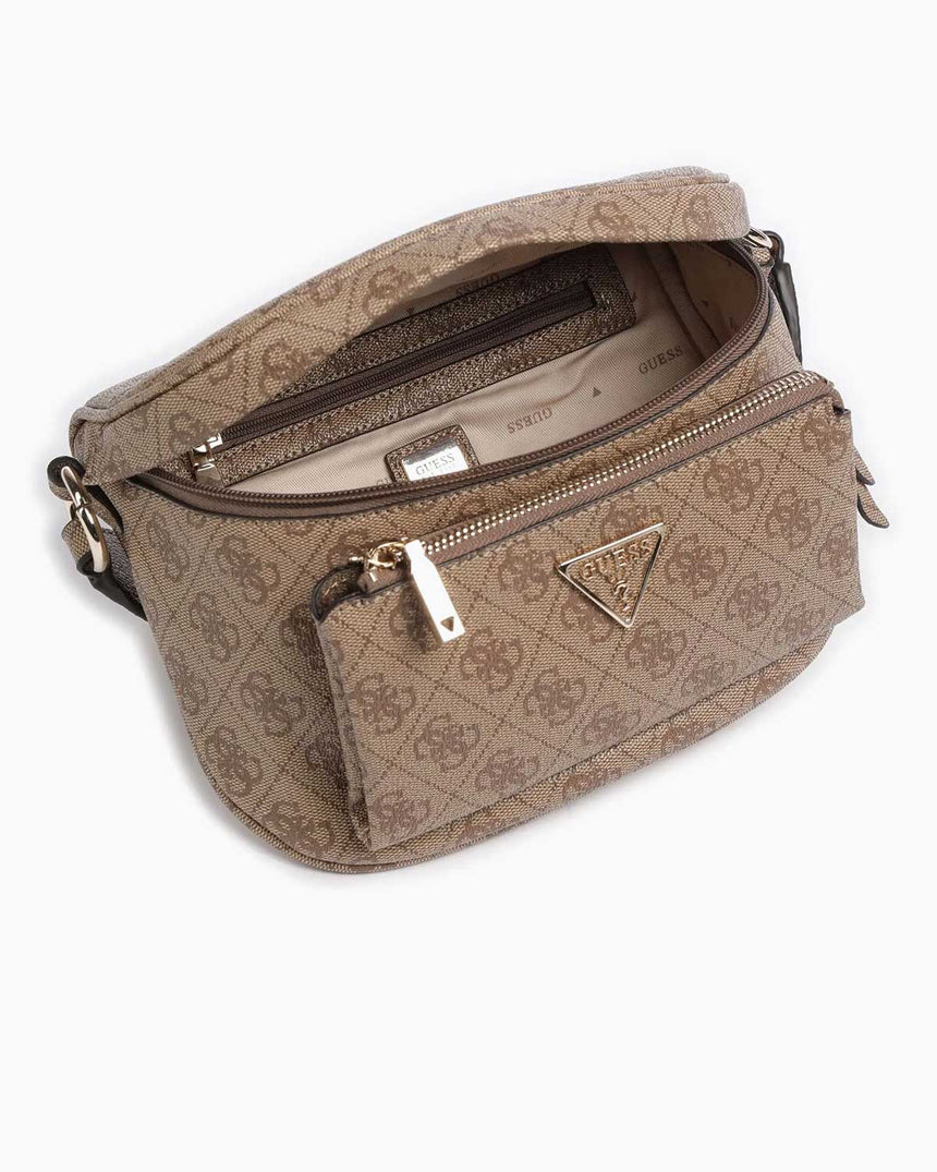 Guess Power Play Mini Body Bag Latte Logo