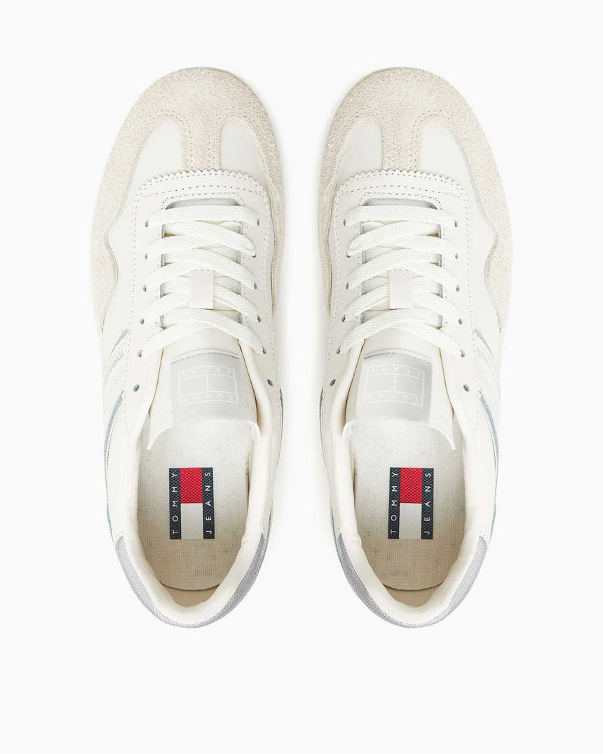 Tommy Hilfiger The Greenwich Flatform Tabanlı Kadın Sneaker Ivory/Silver