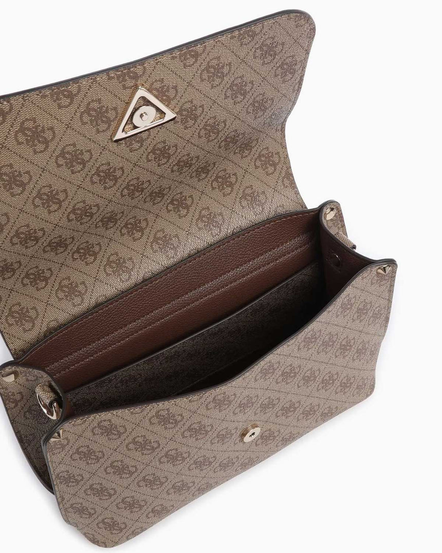 Guess Access Meridian II Kadın Omuz Çantası Latte Logo