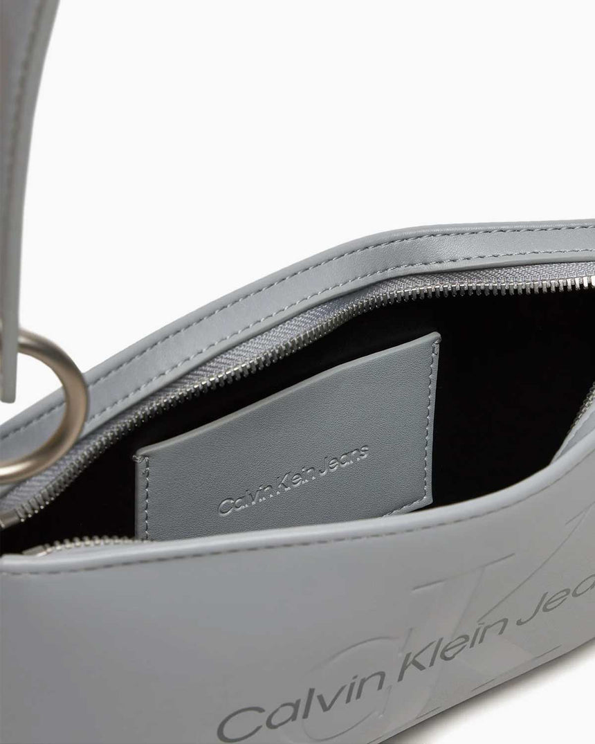 Calvin Klein Logolu Shoulder Pouch Omuz Çantası Blue