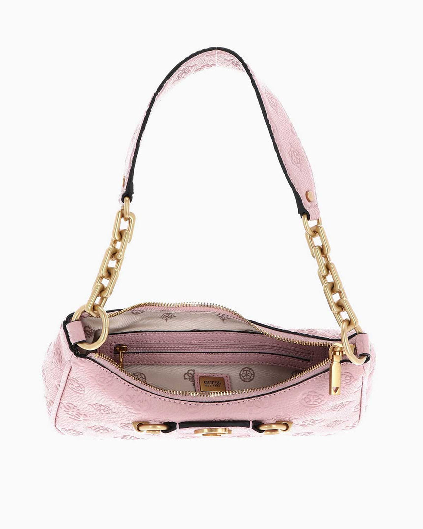 Guess Izzy Peony Zincir Detaylı Omuz Çantası Apricot Rose Logo