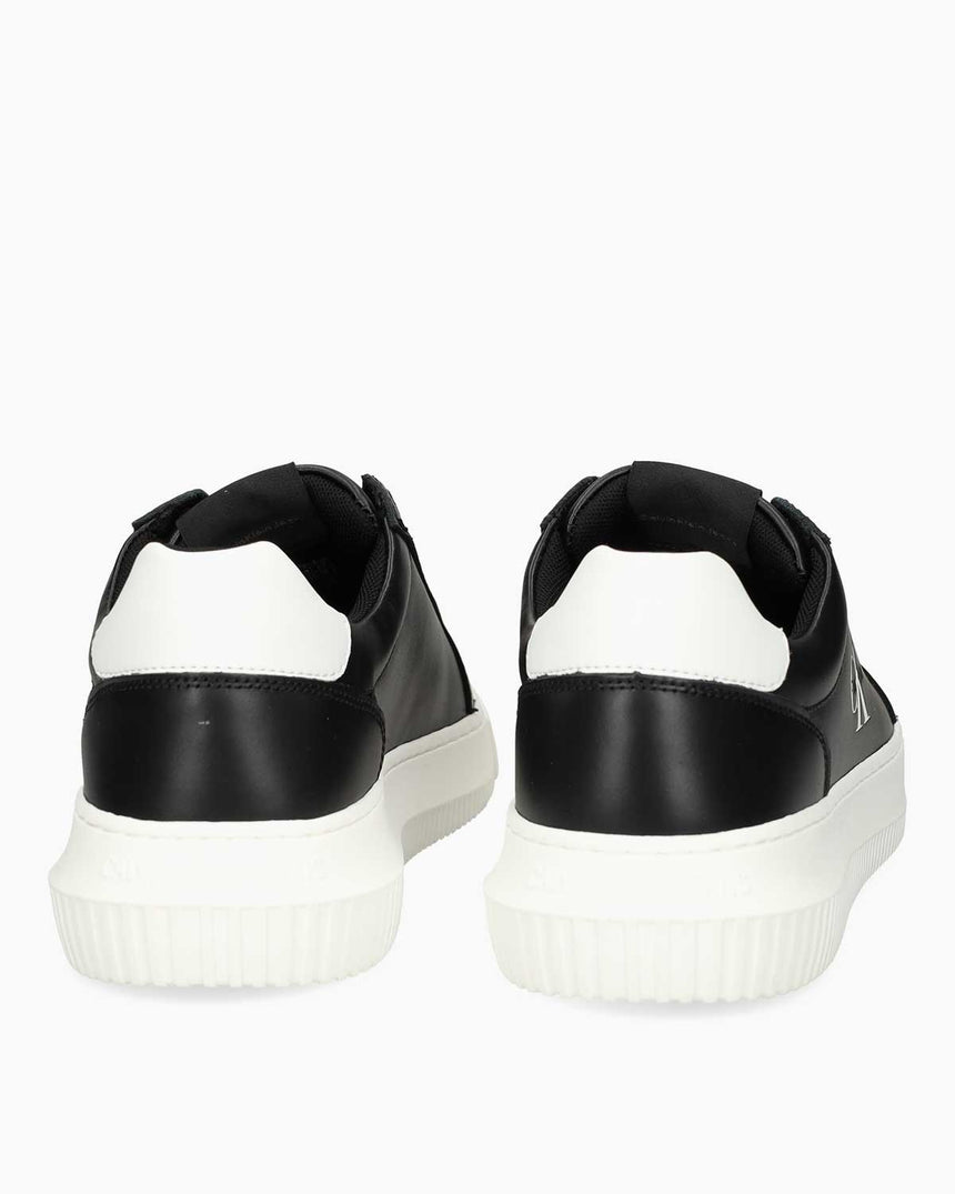 Calvin Klein Malmo Kısa Kalın Taban Mono Logo Erkek Sneaker Black/Bright White