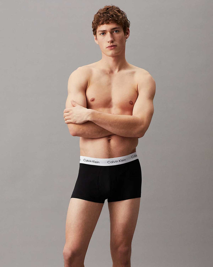 Calvin Klein Trunk 3Pk Underwear Bottoms Boxer Black/Grey Heather/White