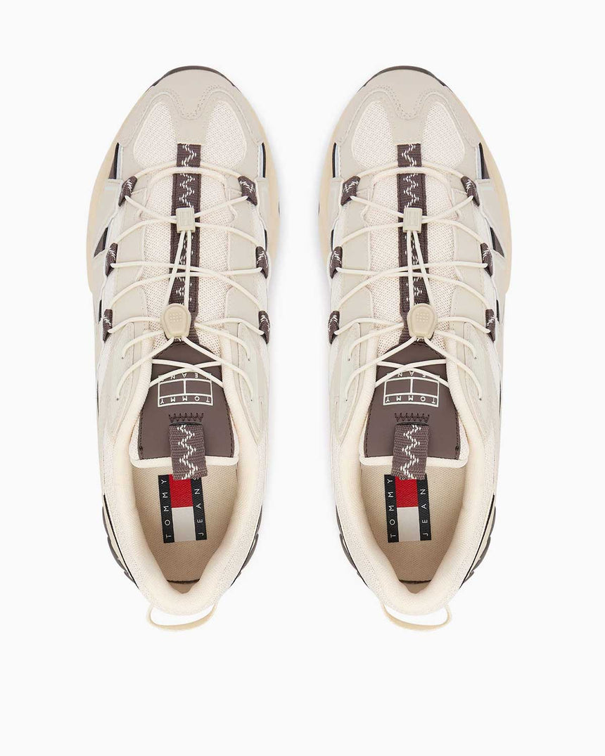 Tommy Hilfiger Fraser Tjm Outdoor Runner Erkek Sneaker Gulf Sand/Black Walnut