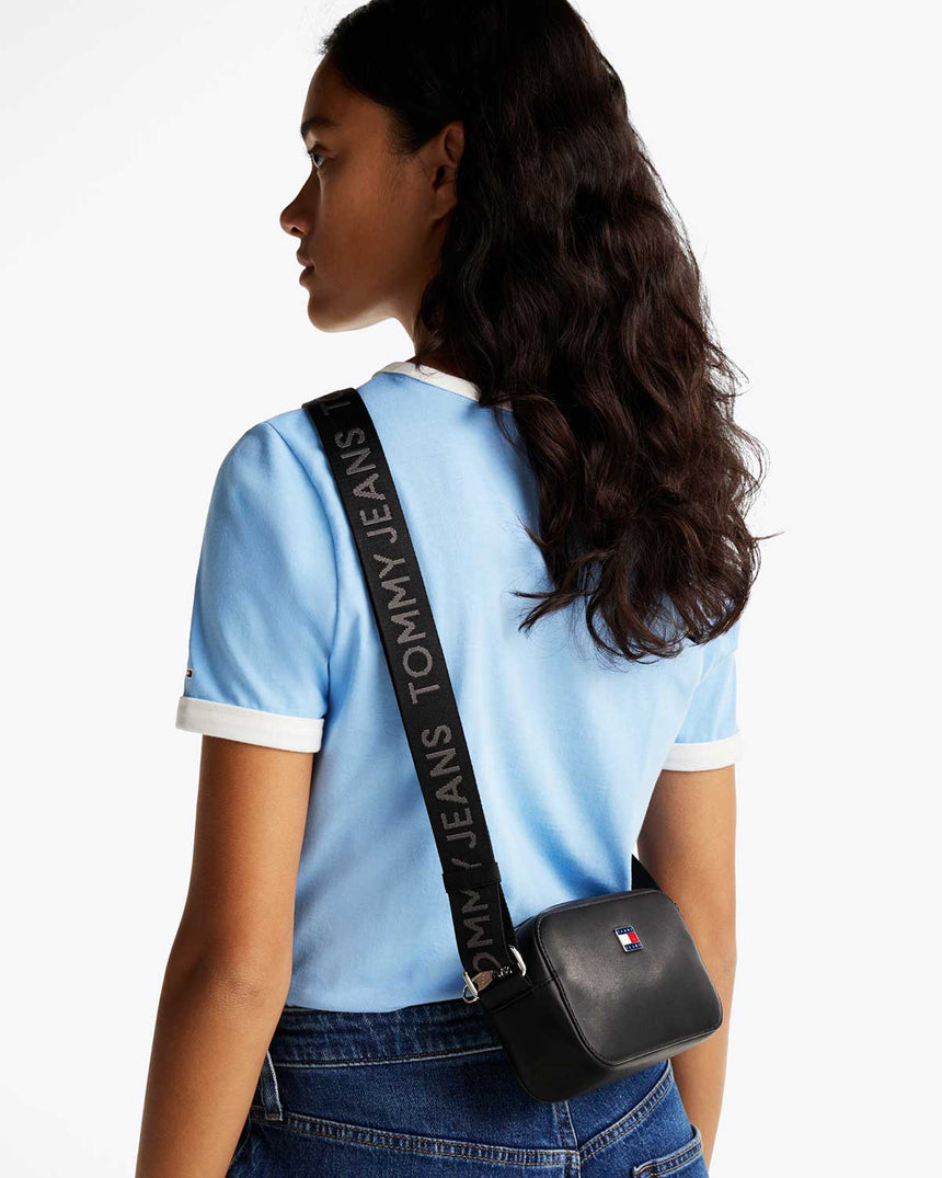 Tommy Hilfiger Daily Elevated Kalın Askılı Çapraz Askılı Çanta Black